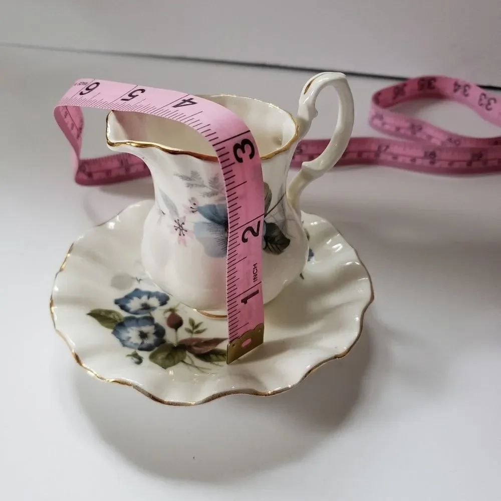Royal Dover Bone China Creamer & Saucer